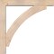 Ekena Millwork Thorton Block Smooth Bracket w/ Offset Brace, Douglas Fir, 5 1/2"W x 34"D x 34"H BKT0604X34X34THR05SDF - alternate 4